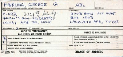Change of Address